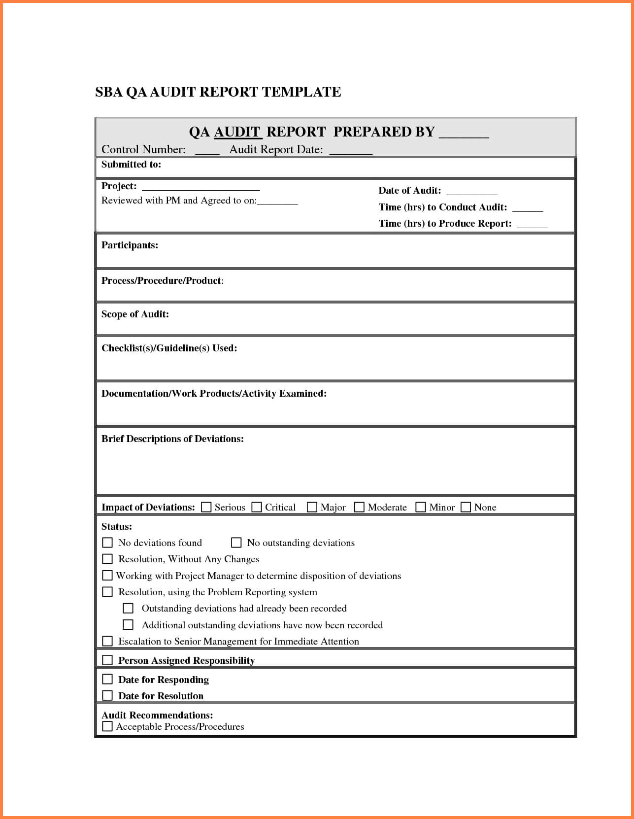 001 Internal Audit Report Template Unbelievable Ideas Format For It Audit Report Template Word