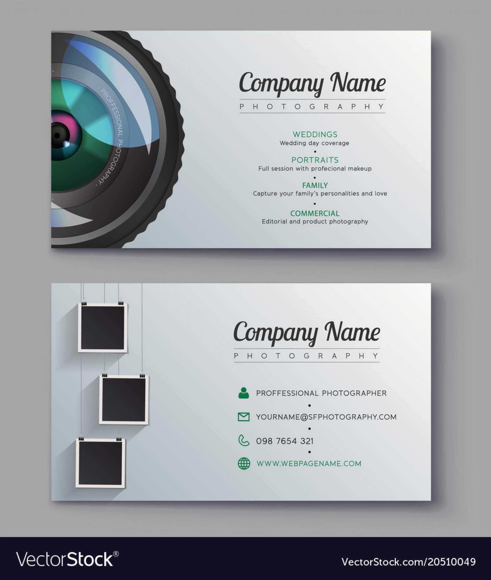 001 Photographer Business Card Template Design For Vector Throughout Free Business Card Templates For Photographers