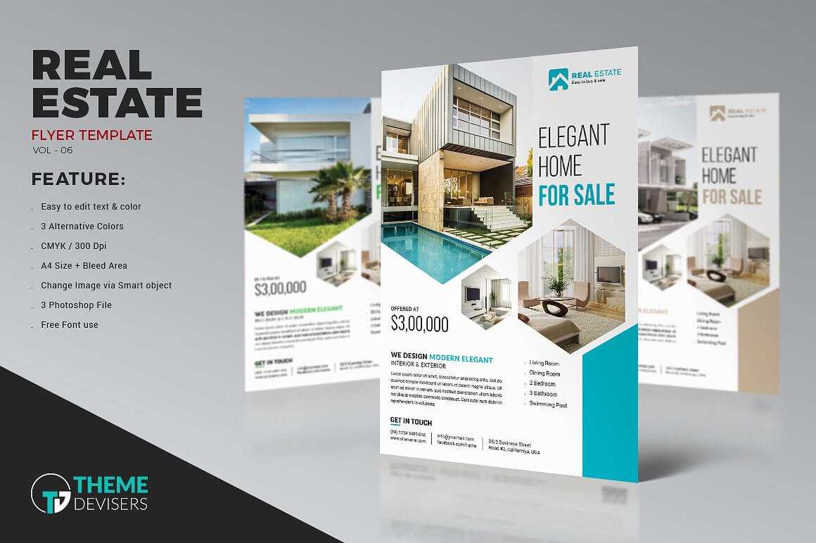 001 Real Estate Flyer Inside Real Estate Brochure Templates Psd Free Download