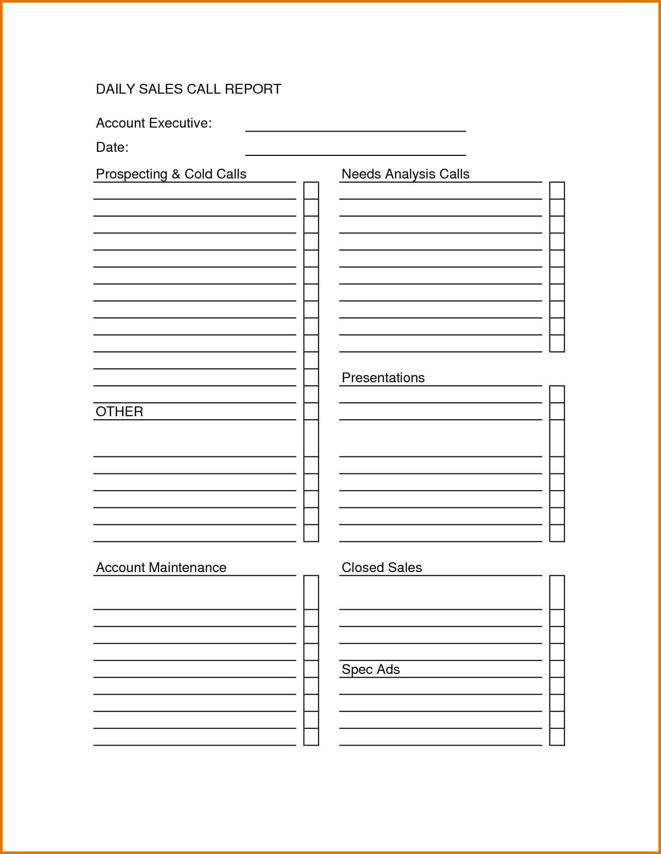 001 Sales Call Report Template Unusual Ideas Daily Excel Pertaining To Sales Call Report Template