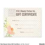 001 Salon Gift Certificate Template Sensational Ideas Free With Salon Gift Certificate Template