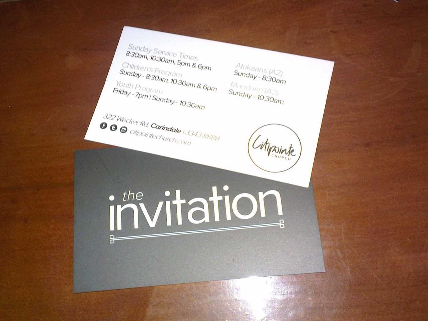 Church Invite Cards Template - Atlantaauctionco.com