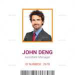 002 Employee Id Card Templates Multipurpose Business Inside Id Card Template Ai