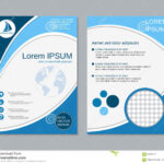 002 Modern Two Sided Booklet Vector Template Professional With One Sided Brochure Template