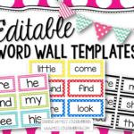 002 Printable Word Wall Template Remarkable Free Regarding Blank Word Wall Template Free