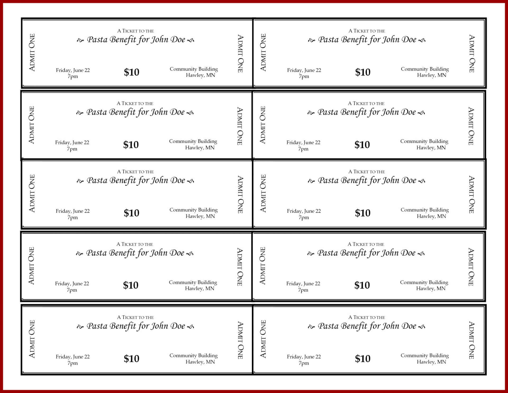 002 Ticket Template For Word Raffle Marvelous Ideas Concert Pertaining To Blank Parking Ticket Template