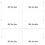 003 Free Place Card Template Tent Per Sheet Or Small in Microsoft Word Place Card Template