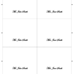 003 Free Place Card Template Tent Per Sheet Or Small In Microsoft Word Place Card Template