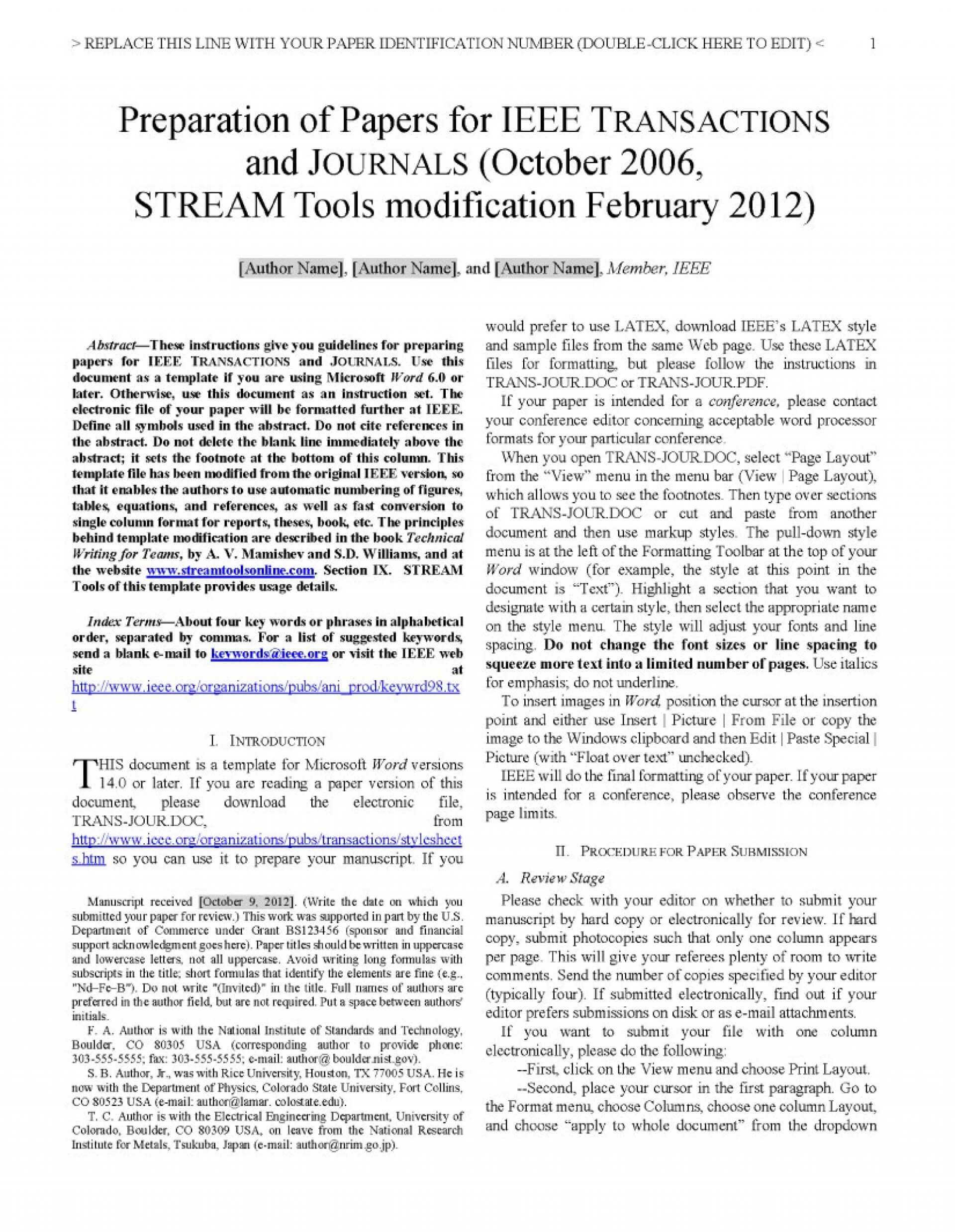 003 Ieee Research Paper Format Word A 234Fig01 ~ Museumlegs Within Ieee Template Word 2007