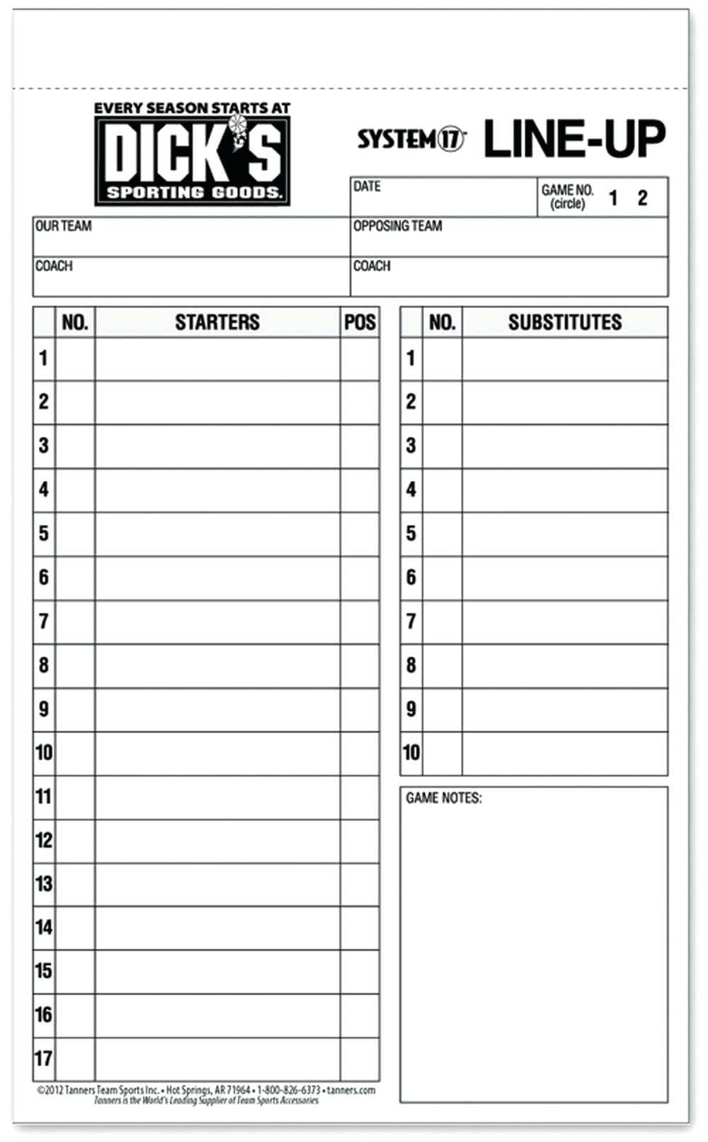003 Template Ideas Little League Lineup Baseball Card Full In Softball Lineup Card Template