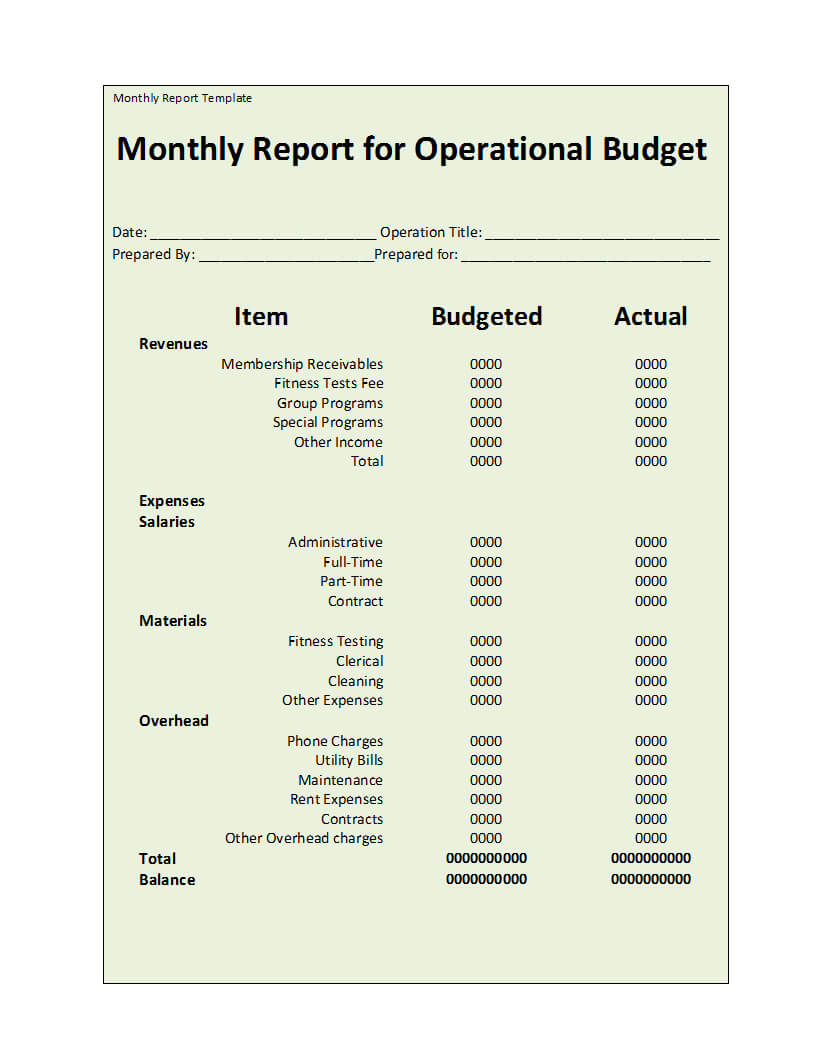 003 Template Ideas Monthly Financial Rare Report Pdf In Monthly Financial Report Template