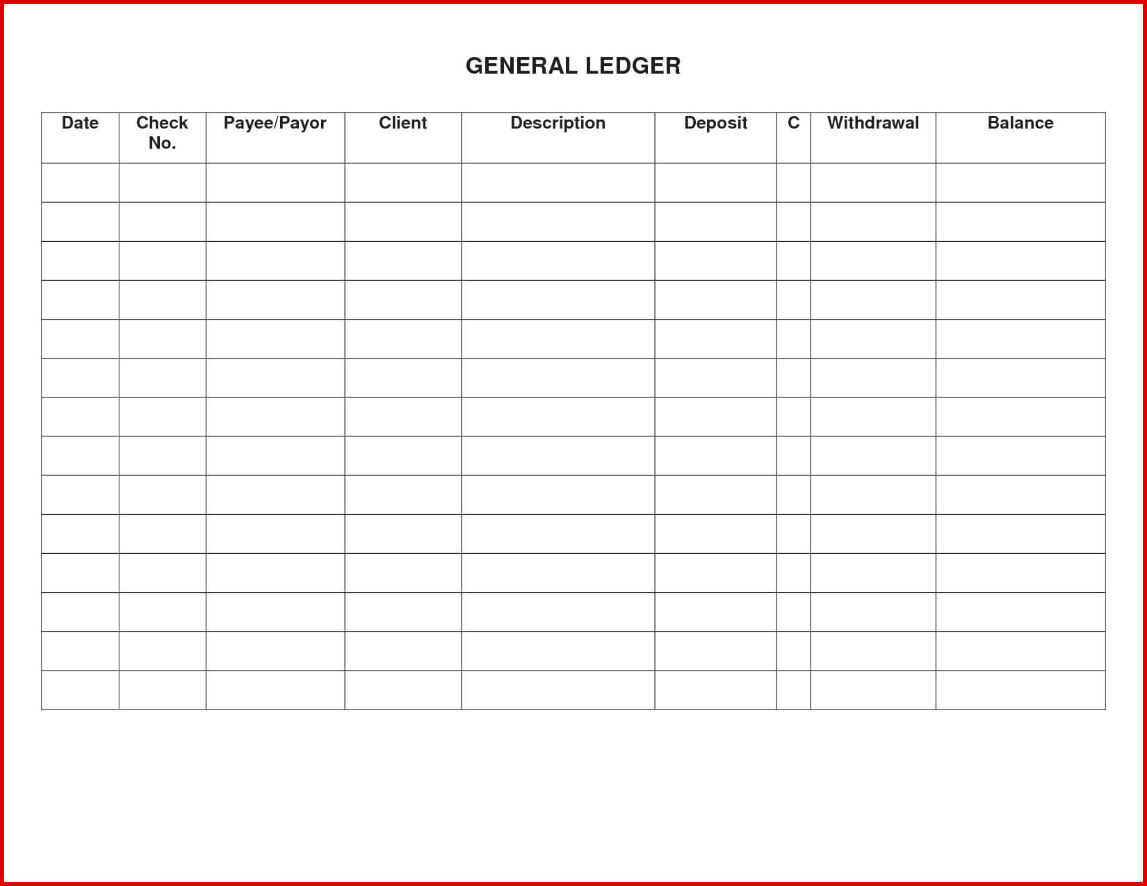 004 Accounting Ledger Book Template Free Fresh Top General Regarding Blank Ledger Template