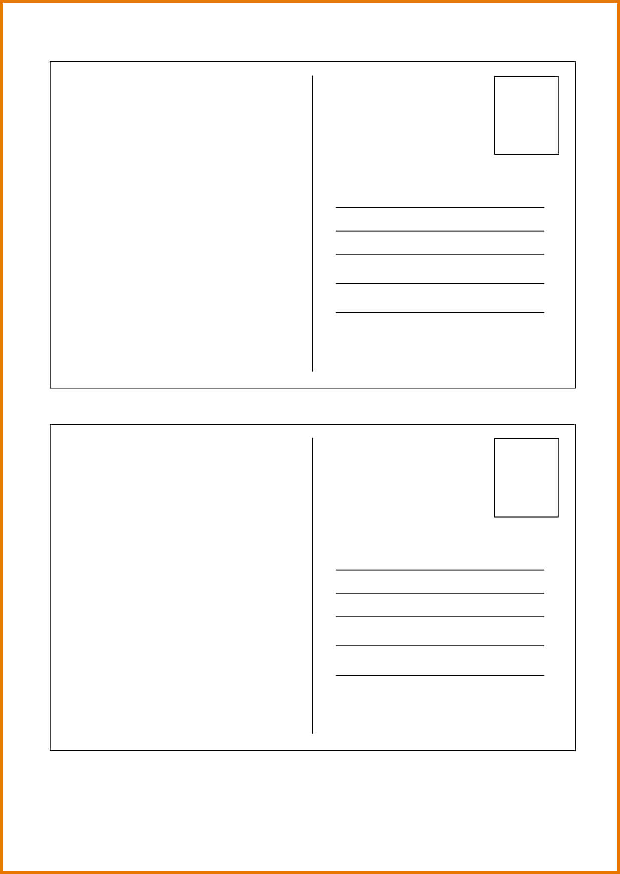 microsoft word 21x21 template - Beyti With Microsoft Word 4X6 Postcard Template