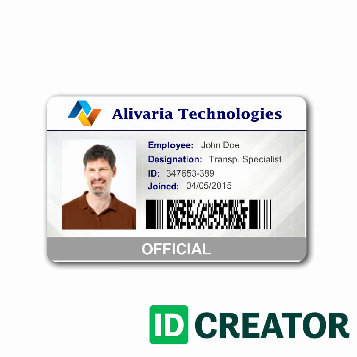 004 Employees Id Card Template Ideas Business Maker Elegant In Id Card Template For Microsoft Word