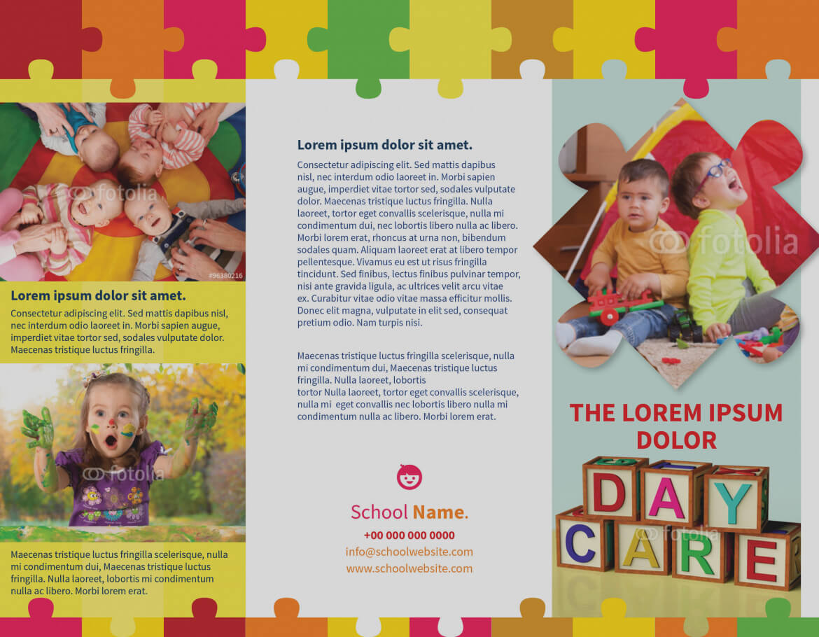 004 Great Daycare Flyers Templates Free Examples Asafon Ggec Throughout Daycare Brochure Template