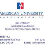 004 Student Business Card Template University Of Arizona Intended For Student Business Card Template