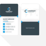 004 Template Ideas Vertical Double Sided Business Card Blue Within Double Sided Business Card Template Illustrator