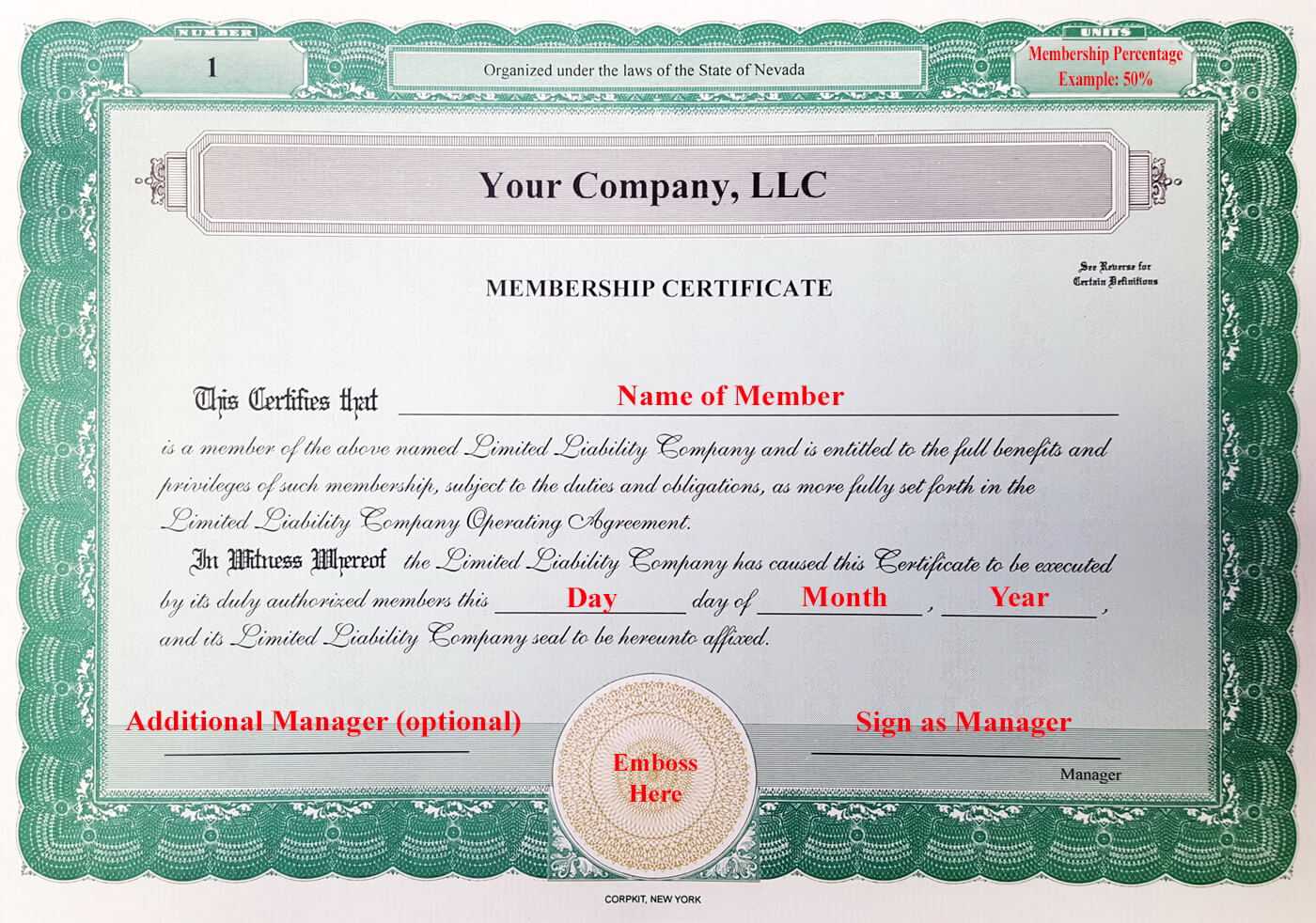 005 Llc Membership Certificate Template Member Staggering With Regard To Llc Membership Certificate Template