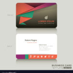005 Modern Business Cards Design Template Vector Ideas Card With Regard To Front And Back Business Card Template Word