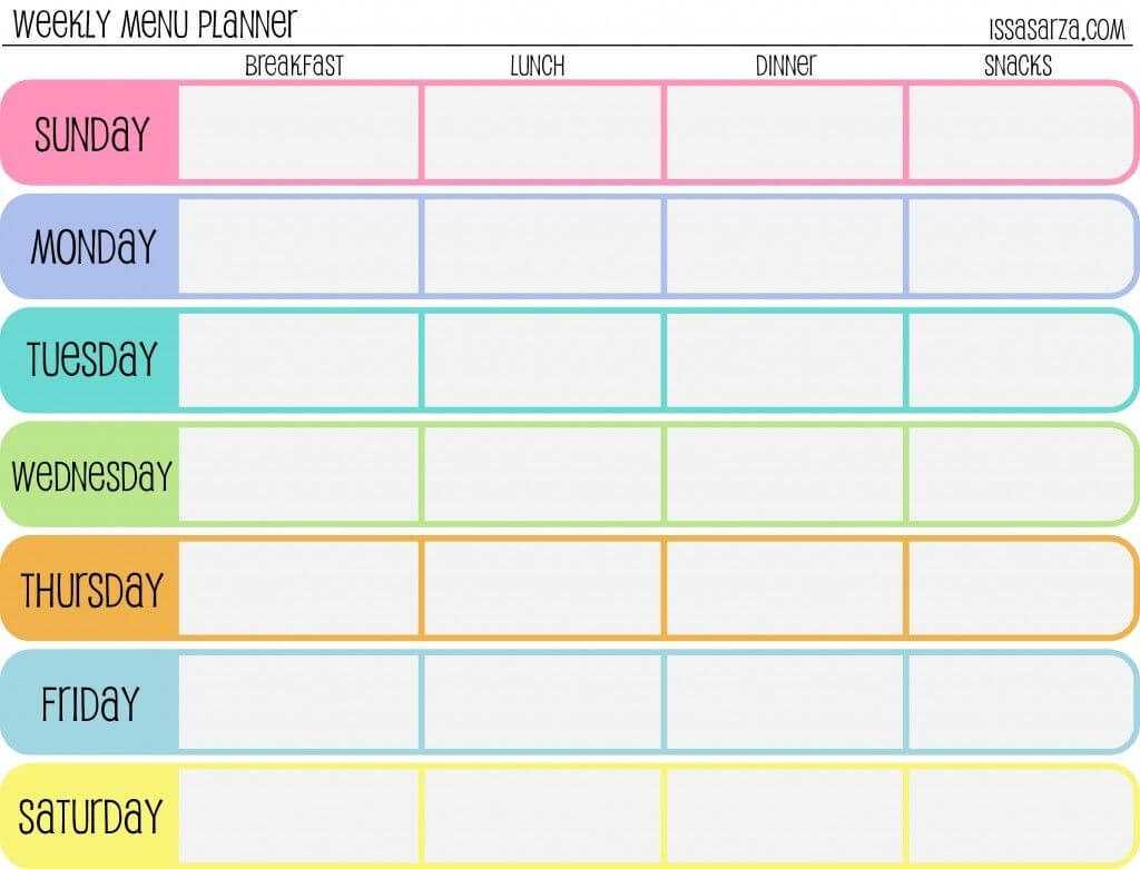 005 Plans Weekly Meal Unusual Plan Template Templates Word In Meal Plan Template Word