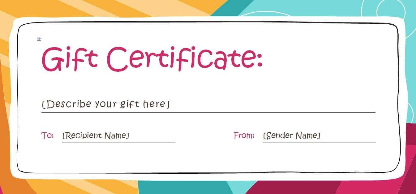 005 Printable Gift Certificate Template Ideas Free Templates Within Printable Gift Certificates Templates Free