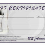005 Restaurant Gift Certificates Templates Certificate Within Restaurant Gift Certificate Template