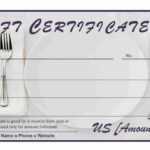 005 Restaurant Gift Certificates Templates Certificate Within Restaurant Gift Certificate Template