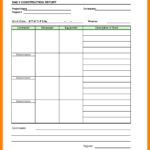 005 Template Ideas Daily Report Excel Construction 9 With Daily Reports Construction Templates