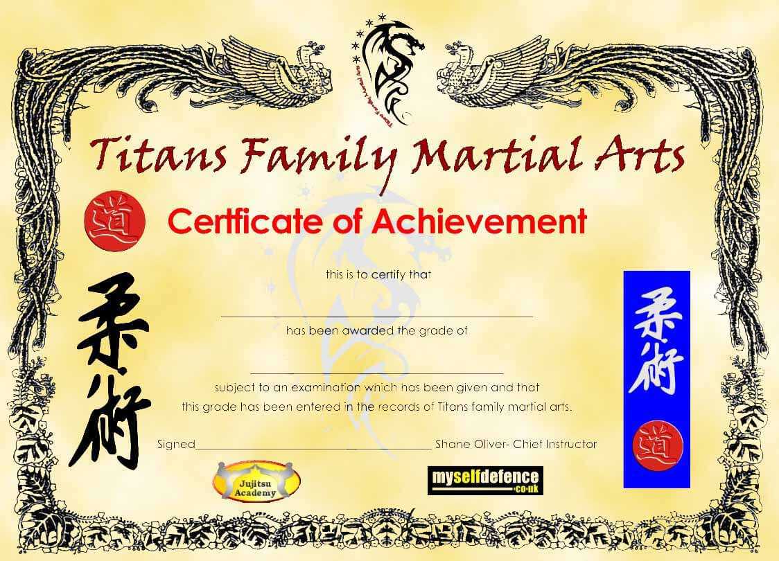 005 Template Ideas Martial Arts Certificate Border 71581 Regarding Art Certificate Template Free