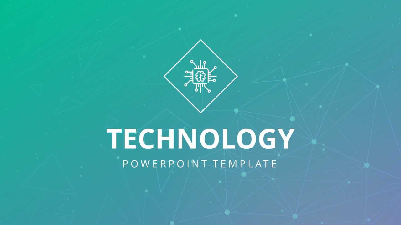 005 Template Ideas Technology Power Point Powerpoint6X9 Intended For High Tech Powerpoint Template