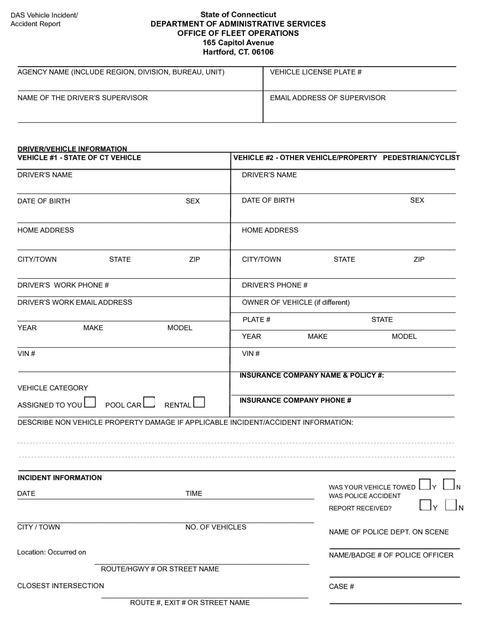006 Accident Incident Report Form Template 244280 Vehicle Inside Vehicle Accident Report Form Template