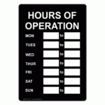 006 Hours Of Operation Sign Template 76823 Incredible Ideas with regard to Hours Of Operation Template Microsoft Word