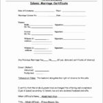 006 Islamic Marriage Certificate Best Of Contract Form Intended For Certificate Of Acceptance Template