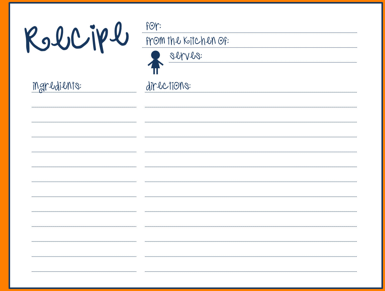 006 Recipe Template For Word Blank Card Simple Fillable Pertaining To Fillable Recipe Card Template