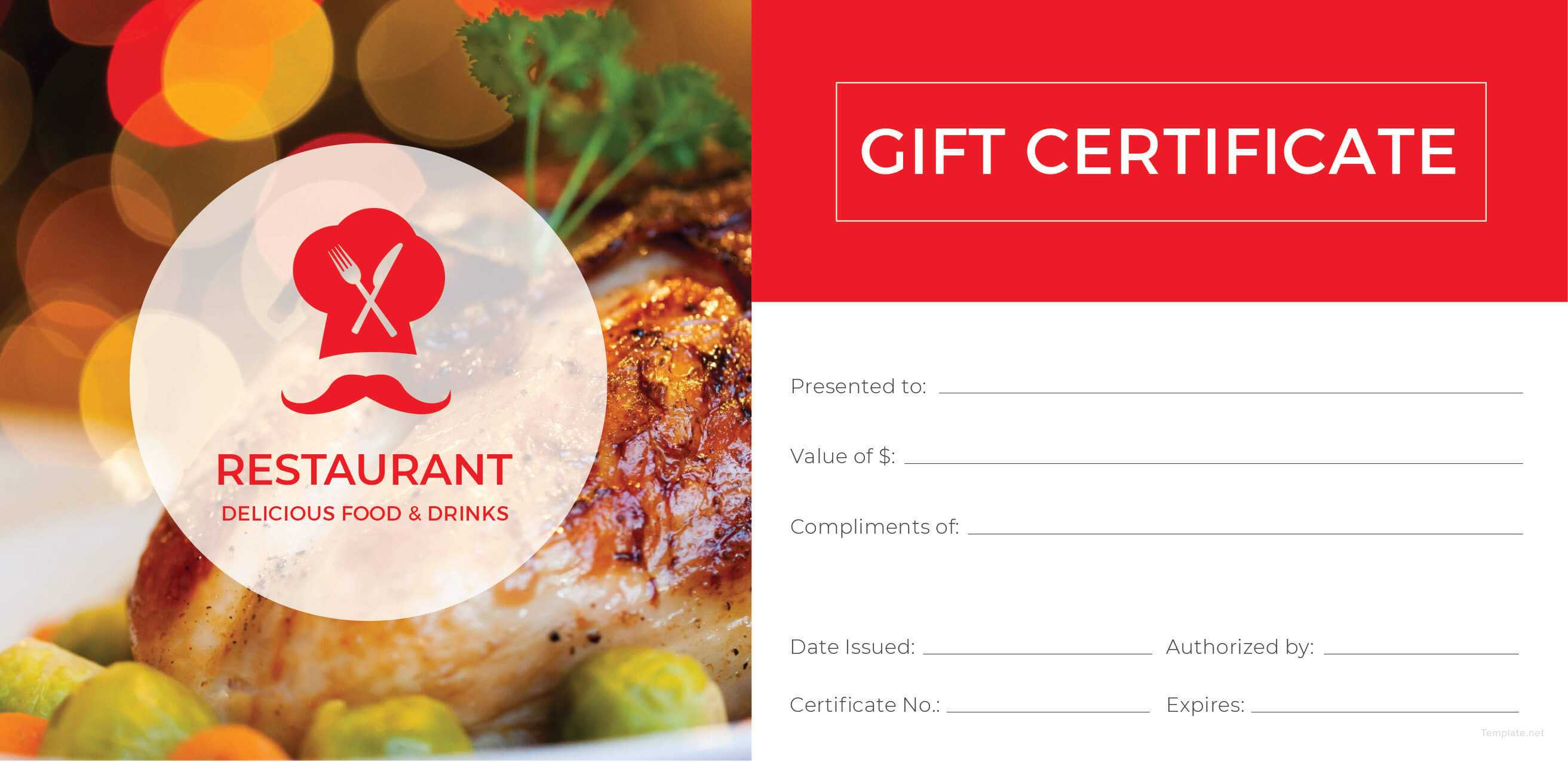 006 Restaurant Gift Certificate Template Vintage Regarding Restaurant Gift Certificate Template