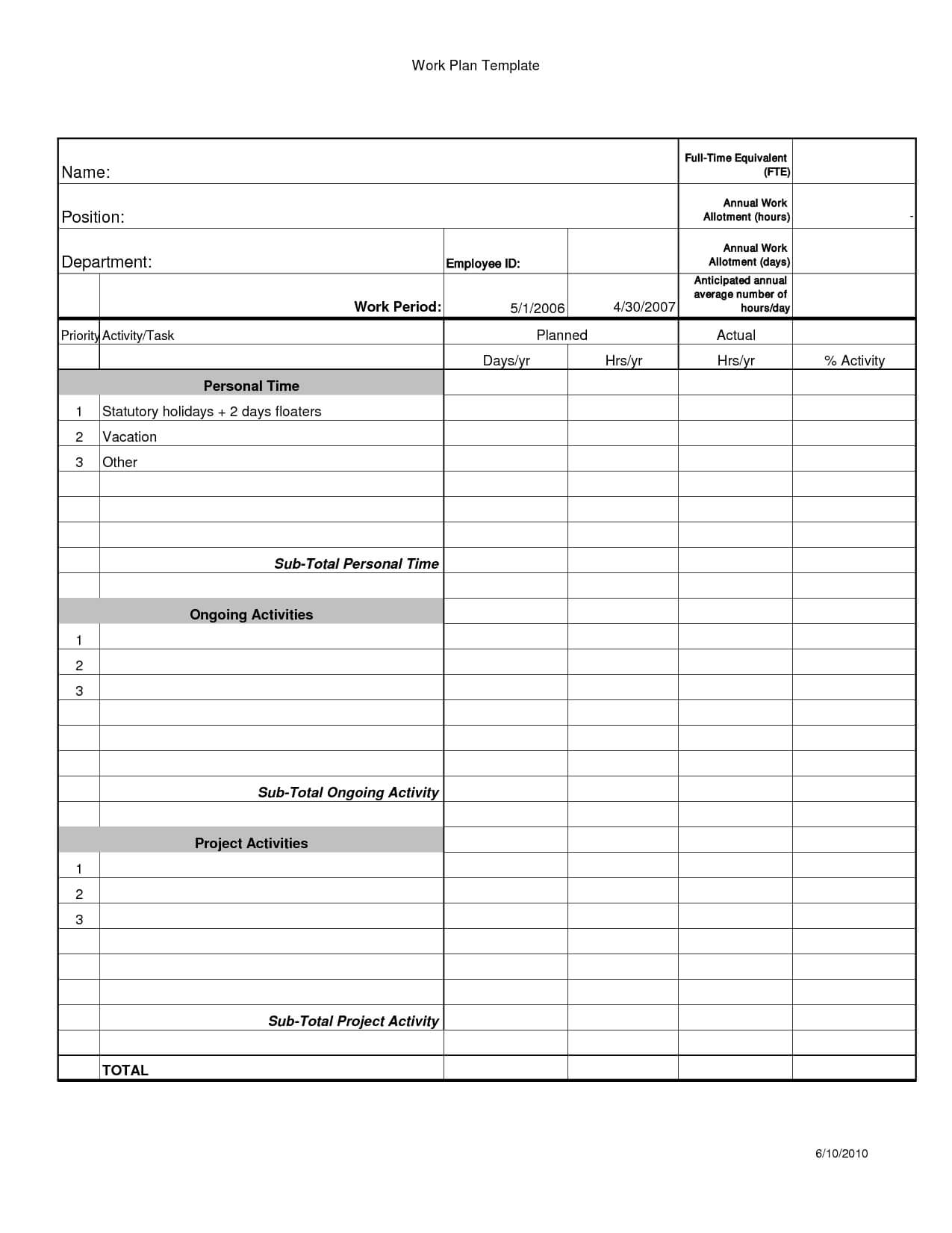 006 Work Plan Template Top Templates Word Action Excel With Work Plan Template Word