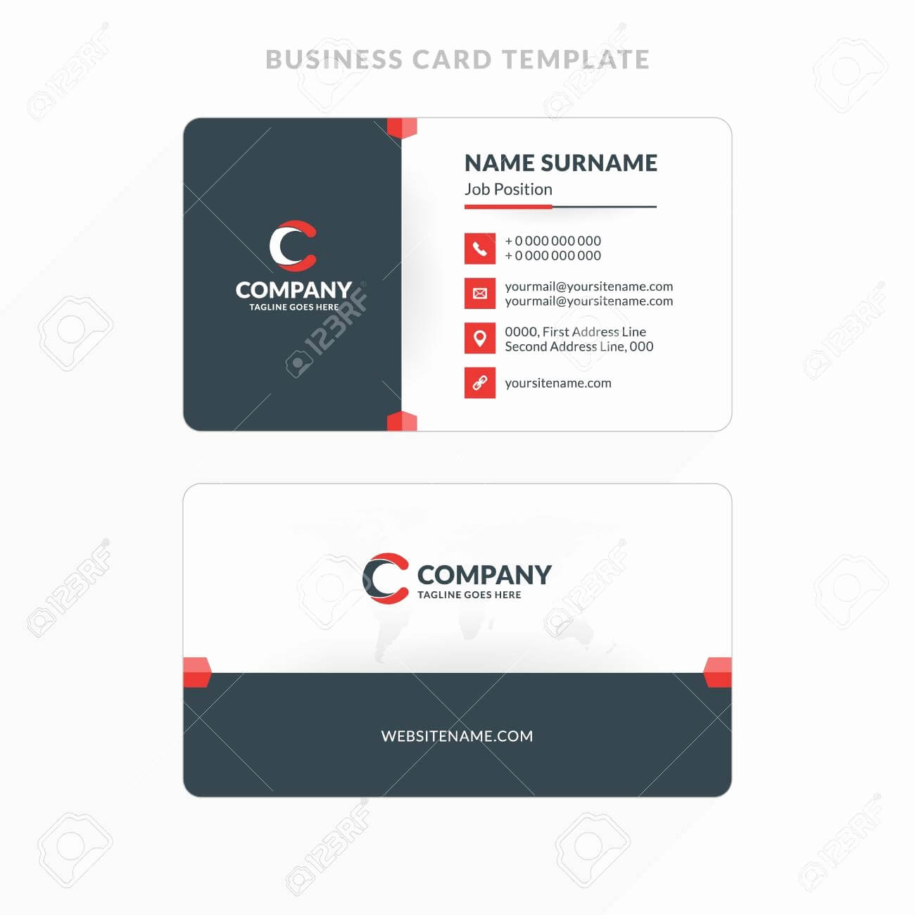 007 Double Sided Business Card Templates Template Fresh Intended For Double Sided Business Card Template Illustrator