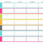 007 Free Weekly Meal Planner Template For Family Templates Throughout Meal Plan Template Word