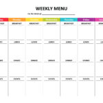 007 Meal Plan Template Word Weekly Menu Planner Fresh Of Pertaining To Weekly Meal Planner Template Word