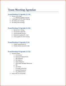 Image 10 for Agenda Template Word 2010