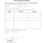 007 Student Progress Report Template Ideas Format Beautiful In Student Grade Report Template