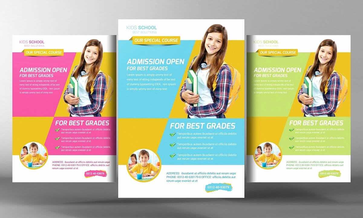 007 Template Ideas Free Education Flyer Templates School New Throughout School Brochure Design Templates