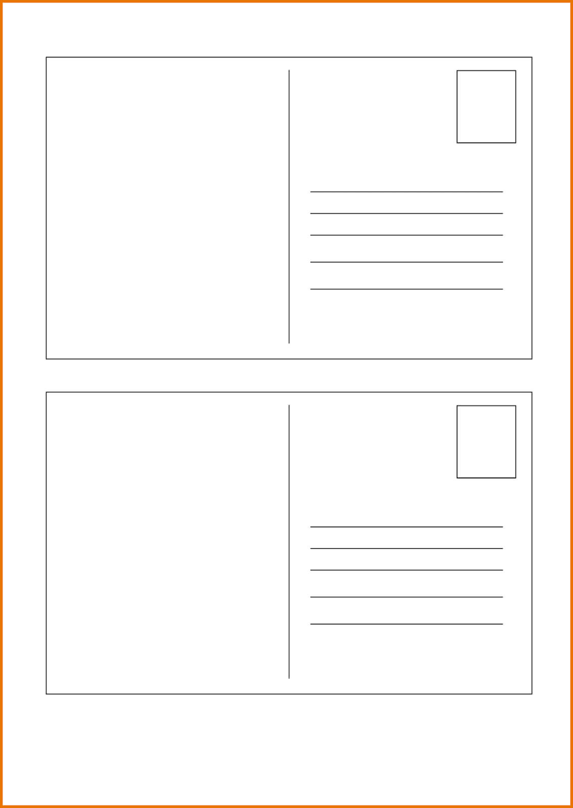 007 Template Ideas Free Postcard Templates For Word With Regard To Free Blank Postcard Template For Word