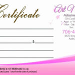 007 Template Ideas Salon Gift Certificates Templates Nail Inside Salon Gift Certificate Template