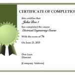 008 Certificate Completion Template Ideas ~ Ulyssesroom With Throughout Certificate Of Completion Word Template