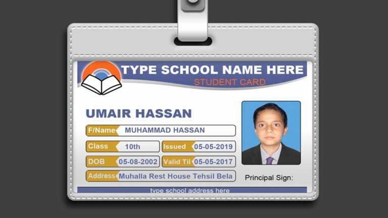 teacher id card template free download teacher id card template free download