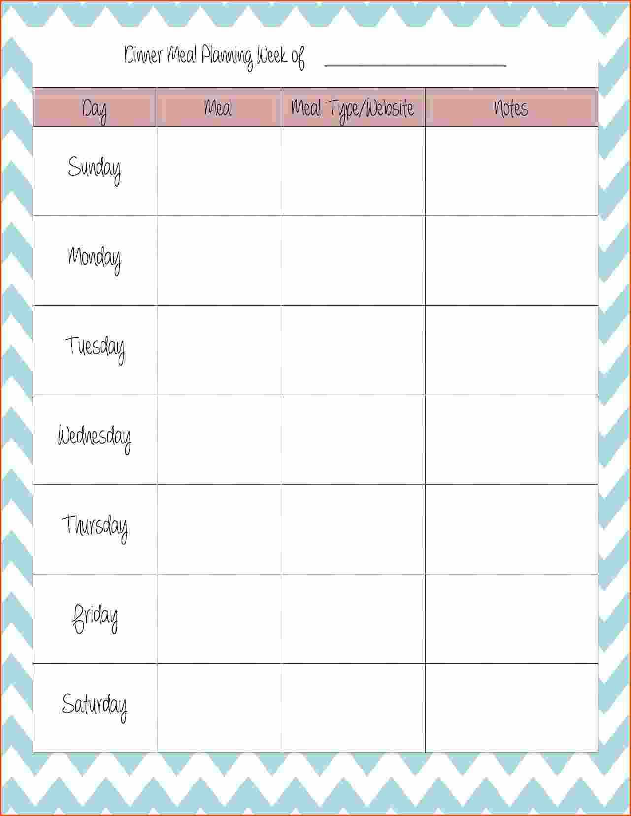 008 Menu Planning Template Word Plan Weekly Meal 7 Inside Menu Planning Template Word