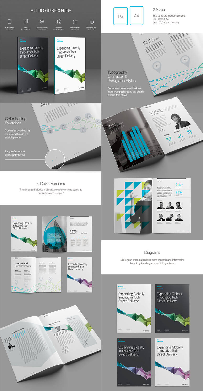 008 Multicorp Indesign Brochure Template Ideas In Design Pertaining To Mac Brochure Templates