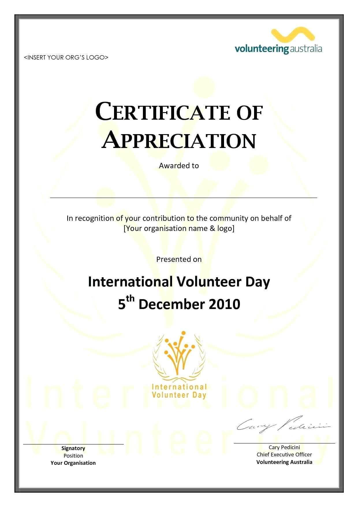 008 Template Ideas Community Service Certificate Long Award Within Long Service Certificate Template Sample