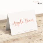 008 Wedding Name Card Template Ideas Printable Folded Place Pertaining To Printable Escort Cards Template